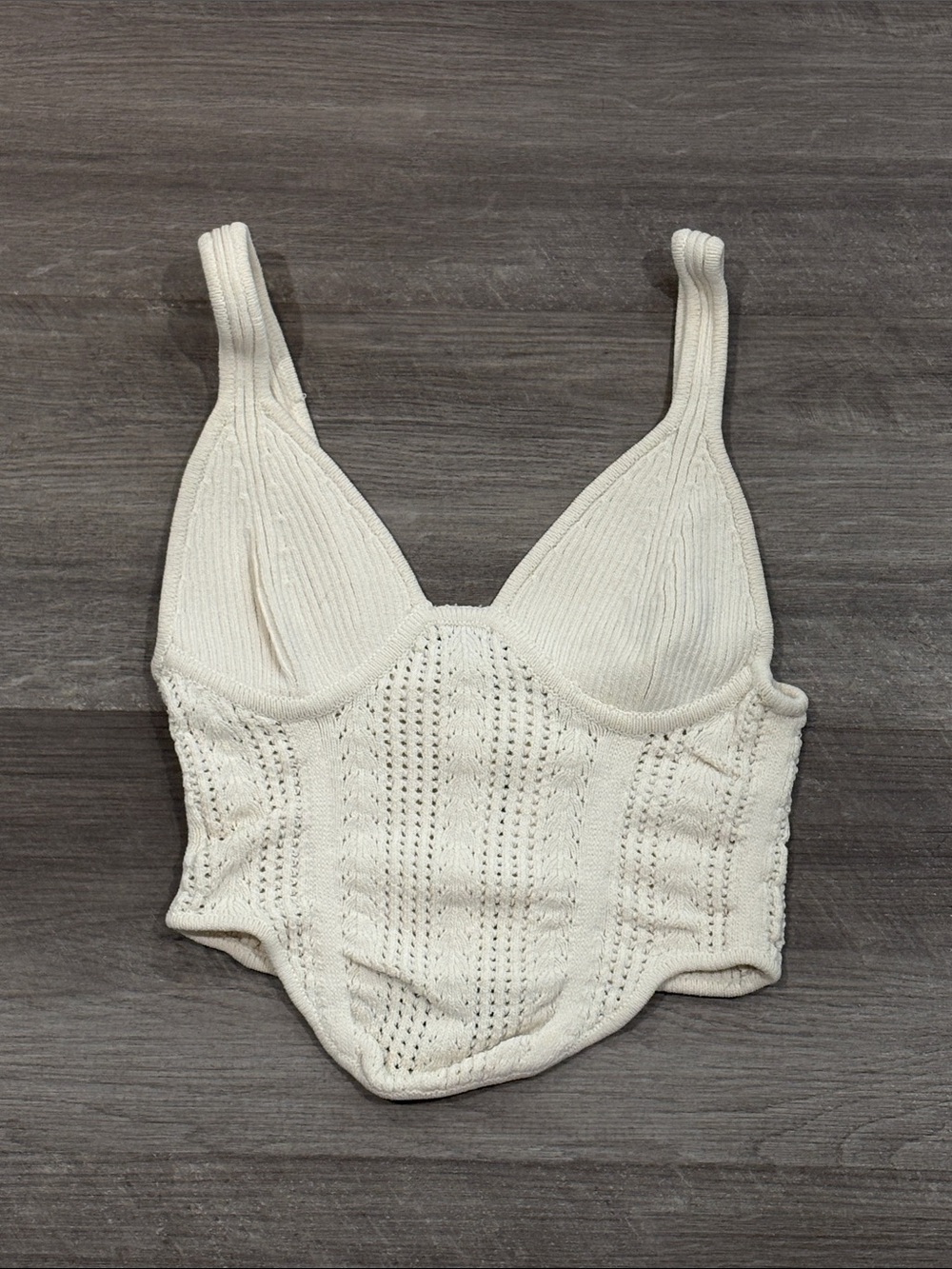 Garage knit corset top